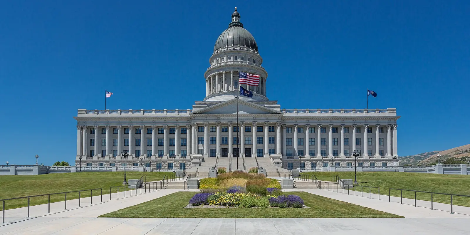 The Utah State Capitol building